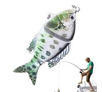 Leurres de pêche articulés | Leurres de manivelle réalistes avec crochets | Leurres de natation articulés - Pour les lacs d'eau douce et d'eau salée en plein air rivières Bassins Réservoirs et