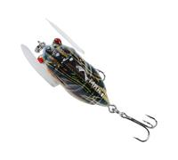 Leurres de pêche au Bar, leurres de pêche pour Eau Douce - Leurres à Truite - Jigs de réalistes Swimbaits, leurres de Poisson-appât de Cigale pour l'eau Douce des étangs de lac