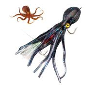 Leurres de Pêche au Calmar Appât Artificiel Souple Lumineux à coulée Rapide | leurres pour calamars de grande profondeur pour Pêcheurs de Poulpes, Seiches et Encornets en Zon