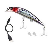 Leurres de pêche électriques Rechargeables Swimbaits 3D Réutilisables | Matériel de pêche nageant Pour eau douce, mer profonde, eau salée, crappie, brochet, bateau, surf, du bord, au
