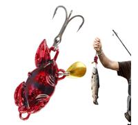 Leurres De Pêche en Mer Leurre Souple Crabe Réaliste Lancer Longue Distance | Paillette Pour La Pêche Du Bar En Rivière Lac Et Mer D'Eau Salée