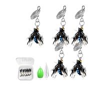 Leurres de pêche Fly - Collection réaliste Forus Baits, Premium River Fishing Gear | Kit Lifelike Fly Set-Kit, outils de stream multicolores, bass Locker Box, appareils d'angle extérieur