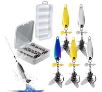 Leurres De Pêche Leurres Spinner, Spinner pour La Pêche, avec Hooks Résistants pour Rivière Lac et Eau Profonde Casting Pitching Jigging Flipping