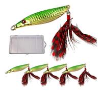 Leurres De Pêche Nageants - 5 Pièces Revêtement Métallique Réfléchissant à Paillettes,Leurre Bass | pour Hommes Et Pères Débutants Et Professionnels Rivière Eau Salée Et Eau