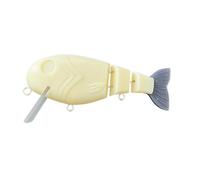 Leurres De Pêche Non Peints,12,4 Cm Appât Flottant Non Peint,Leurres De Pêche Souples avec Corps en 3 Sections | pour Lac Ruisseau Bord De Mer Côtier Extérieur Débutant Passionné