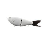Leurres de pêche non peints - Colle souple Swimbait | Glissière avec hochet qui coule à 2 segments, matériel de pêche, leurre artificiel pour eau douce et salée