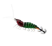 Leurres De Pêche pour Calmar en Eau Salée | Équipement De Pêche Lumineux dans L'Obscurité,Leurres en Forme De Crevette | pour La en Extérieur Eau Salée Douce Lac Étang Vacances Famille Nuit