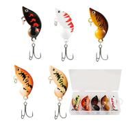 Leurres de Pêche pour Le Bar,Kit de Leurres de Pêche | Ensemble de Leurres Souples 5 Pièces Attirant Sandre Perche Truite Poisson-Chat pour Rivières et Lacs d'eau Douce