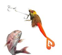 Leurres de Pêche pour le Bar,Leurre Souple Articulé 22 cm - Appât Artificiel avec Design 3D Œil et Poils pour Truite Sandre Perche Carnassier Silure Saumon