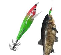 Leurres De Pêche pour Le Bar | Leurres de Pêche Réalistes Phosphorescents Jig | Équipement de Portable pour Père Grand-père Famille Amis Fils