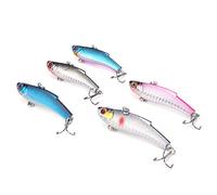 Leurres de pêche Professionnels Swimbait appâts durs avec hameçon Triple 5 Paquets 7 cm 20 g Accessoires de matériel de Poisson Artificiel pour la pêche en Eau Douce en Eau salée