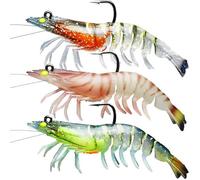 Leurres de Pêche - QJRRX - Gabarits de Pêche au Bar - Hameçons BKK/VMC - 9 cm - Multicolore