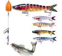 Leurres de Pêche Réalistes,Matériel De Pêche Réaliste,Leurre De pour Eau Douce | pour La du Silure, De La Perche Et De La Truite en Extérieur, Eau Salée, Traîne, Lac Et