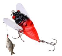 Leurres De Pêche Simulation De Cigale - Attractif Puissant Pour Hameçon, Conception Émettant Du Son, Appât Réaliste Pour Poisson | Équipement De Pêche En Eau Douce Et Salée, Accessoires D'équipement D