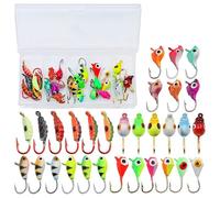 Leurres De Pêche Sur Glace Du Doré - 30 Pièces Mini Accessoires de Pêche | Appâts Artificiels Pour Perche,Pour Eaux Douces Salées Lacs Rivières Ruisseaux Réservoirs Étangs Crappie Crapet Perche Pêcheu