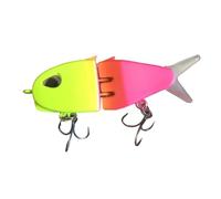 Leurres de poisson artificiels à plusieurs sections avec hameçons articulés - Crankbait - Pêche réaliste - 3D - Appâts de natation coulant lentement - Appâts durs