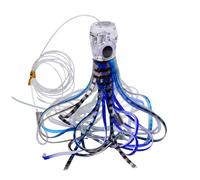 Leurres De Traîne pour Eau Salée,Leurres Poissons Poulpes pour Traîne Profonde - Accessoires De Pêche Leurre Souple pour Père Truite Nuit Surfcasting Homme Sandre Marigane Kayak Silure Passionnés
