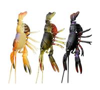 Leurres d'écrevisses réalistes pour pêche au bar - Leurres réalistes pour crevettes et écrevisses - Appât doux simulé pour l'extérieur - - Papa - Hommes - Aventures en eau salée - Camping