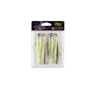 Fox Rage Slick Shad Lot de 4 poissons en caoutchouc Couleurs mixtes 10 g 11 cm Taille 3/0