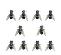 Leurres mouches souples axés sur le flux avec construction en PVC et mouvement de queue qui simule le mouvement des insectes vivants (grand n°02 10 pcspack)
