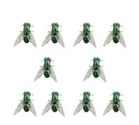 Leurres mouches souples axés sur le flux avec construction en PVC et mouvement de queue qui simule le mouvement des insectes vivants (petit n°03 10 pcspack)