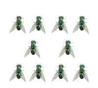 Leurres mouches souples axés sur le flux avec construction en PVC et mouvement de queue qui simule le mouvement des insectes vivants (grand n°03 10 pcspack)
