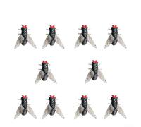 Leurres mouches souples axés sur le flux avec construction en PVC et mouvement de queue qui simule le mouvement des insectes vivants (petit n°01 10 pcspack)