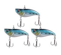 Leurres Pêche à Boules Sonores, Appât de Pêche Bioniques, Amorce de Natation Dur en ABS, Swimbaits Revêtement avec 2 Hameçons et Contrepoids pour la Pêche en Eau Salée et Douce, Cadeaux Pêche