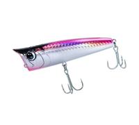 Leurres Pêche en Eau Salée de Surface, Leurre Flottant de Pêche au Surf, Appâts Coulants Hameçons Triples,avec Yeux 3D pour Bar, Truite, Doré, Sébaste