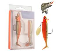 Leurres pour bar - Appâts à capture facile - Équipement d'innovateur avec crankbaits biomimétiques et hameçons pour rivières, lacs, réservoirs et zones côtières d'eau douce
