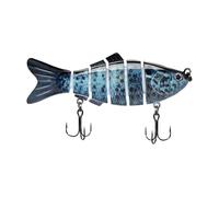 Leurres pour Bars,6 Segments Design Poisson pour Truite | Leurre Dur à Glisse,pour Débutant Femme Homme Truite Poisson-Chat Eau Douce Bateau Traîne Pond Lac