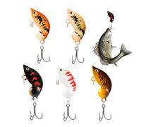 Leurres pour Brochet - Kit de Leurres de Pêche - 5 Pièces Leurre Souple Sandre pour Attirer Truite Crevette Poisson-Chat Crapet Saumon en Eau Douce et Eau Salée pour Pêche Extérieur Hommes