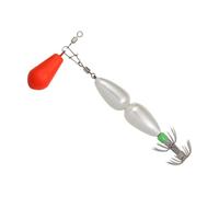 Leurres pour Calmars | Appât de 90mm avec Hameçons Double Parapluie | Leurre Fluorescent Calmar Pêche Mer | pour la Pêche sous-Marine et à la Traîne des Crevettes et Seiches