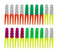 Leurres Souples De Pêche - Leurres de Pêche en Eau Douce,Outils de Pêche Réalistes, 20 Leurres pour Eau Douce et Salée Adaptés Lacs et Mers