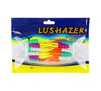 Leurres Souples De Pêche | Leurres De Pêche pour Petites Perches | Outils de Pêche Réalistes, 20 Leurres pour Eau Douce et Salée Adaptés Lacs et Mers