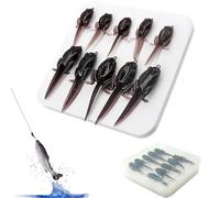 Leurres Souples - Leurres De Bass Pré-Montés,10 Pièces Résistance Basse Température Matériel Pêche Eau Douce pour Perche Truite Sandre Achigan