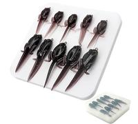 Leurres Souples - Leurres De Bass Pré-Montés | 10 Pièces Résistance Basse Température Matériel Pêche Eau Douce pour Perche Truite Sandre Achigan