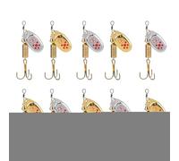 Leurres spinner - appâts de lame brillante, outils de jigging robustes | Flash rotatifs avec points aigus pour les prises d'eau, espèces de jeux fluviaux, voyages sportifs océans,