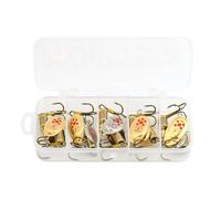 Leurres Spinner pour Bar - Appâts Métalliques Spinner pour Black Bass - 10 Pièces d'Équipement avec Trois Hameçons Réfléchissants Or pour Perche-Soleil, Marigane, Truite, Doré Jaune, Brochet,