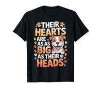 Leurs cœurs sont Aussi Grands Que Leurs têtes - propriétaire de Chien Pitbull T-Shirt