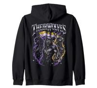 Leurs Loups Nonbinary Pride Wolf Bootleg LGBTQ Sweat à Capuche