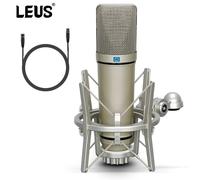 Leus U87 Ai Xlr Condensateur Microphone Professionnel Cardioïde Studio Micro Pour Enregistrement Podcasting Voix Sur Streaming Studio À Domicile.U87.