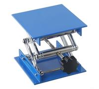 Levage de laboratoire en aluminium 100 x 100 mm avec volant, réglage de la hauteur de 47 à 143 mm pour crics de laboratoire, matériel de travail du bois et de gravure