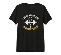 Levage de Poids et Levage des prières culturiste chrétienne T-Shirt Haut de Gamme