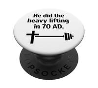 Levage Lourd dans 70 AD Faith Gym PopSockets PopGrip Adhésif