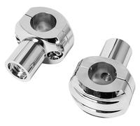 Levage Pince Guidon Kit De Rehausseur De Guidon De Moto Noir De 25 Mm Pour Harley-Davidson 25 Cm Support De Barre De Rehausse Réglable(25mm Chrome)