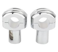 Levage Pince Guidon Pour H&arley Kit Rehausseurs Guidon Réglables Moto 25 Cm Harley Davidson 25 Mm(Chrome)