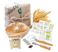 Levain au levain bio frais Kit pour la cuisson du pain - Levain naturel - Faire soi-même du pain croustillant avec instructions de recette (français non garanti) (kit de levain d'épeautre)