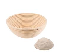 levain, Bol de cuisson en rotin fait main osier et, panier fermentation pâte for pain(Round 25X8)