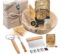 Levain de seigle bio frais Kit pour la cuisson du pain - Levain naturel - Faire soi-même du pain croustillant avec instructions de recettes (français non garanti) (kit de levain de seigle)